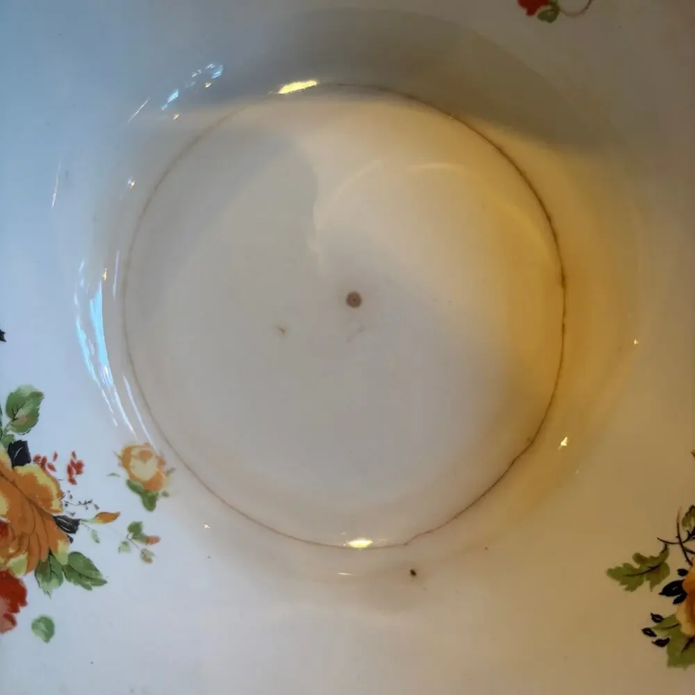 Homer Laughlin Floral Pattern China Serving Bowl Decoration Piece